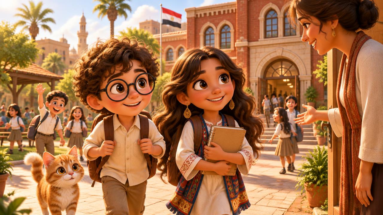 أول يوم في المدرسة