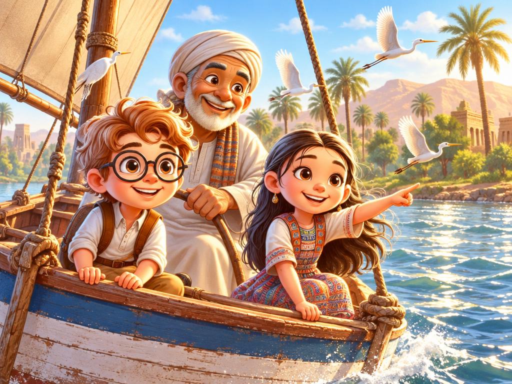 رحلة المركب على النيل